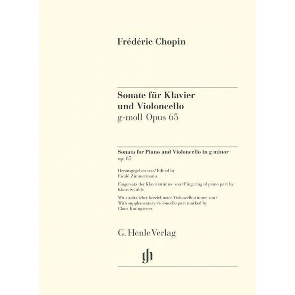 Henle Verlag Chopin Cellosonate op.65