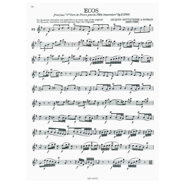 Universal Edition 50 Classical Studies For Flute