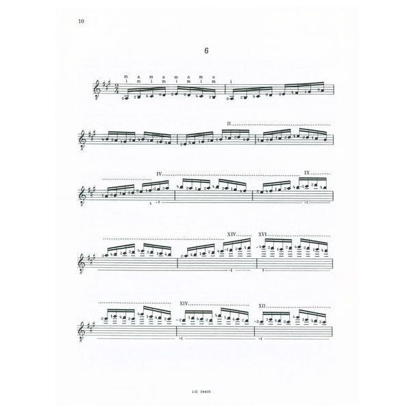 Universal Edition Tárrega Technische Studien