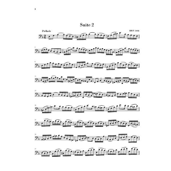 Henle Verlag Bach Sechs Suiten BWV1007-1012