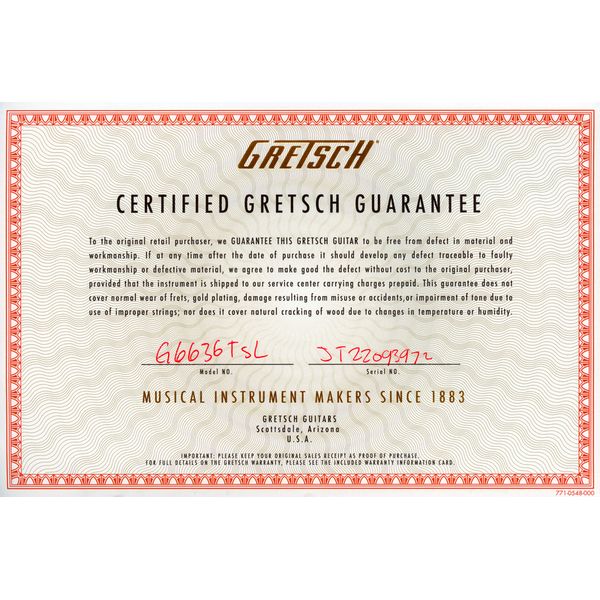 Gretsch G6636TSL S.Fal. CB DC Bgsby BK