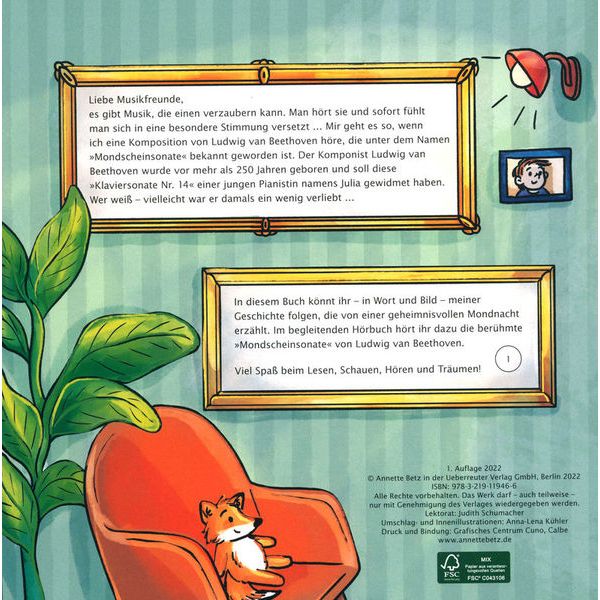 Annette Betz Verlag Mondschein Musikbilderbuch