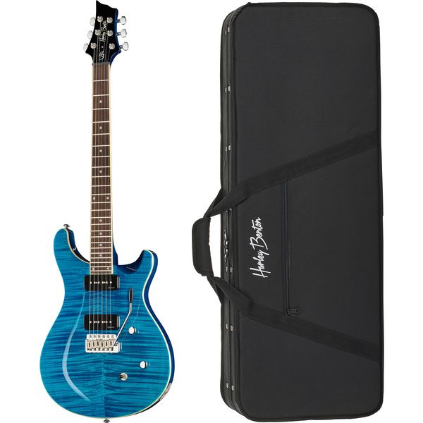 Harley Benton CST-24T P90 Ocean Flame w/Case