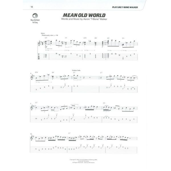 Hal Leonard Play Like T-Bone Walker