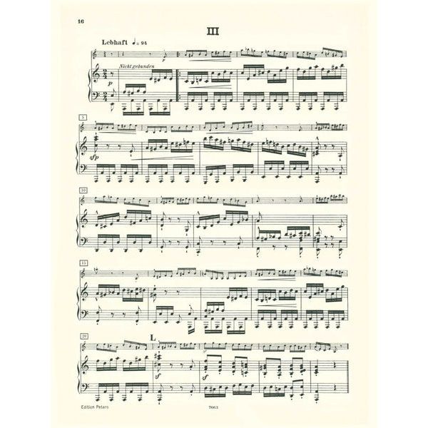 Edition Peters Schumann Sonaten Violine