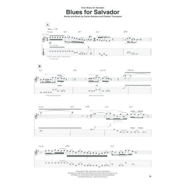 Hal Leonard Santana Guitar Anthology