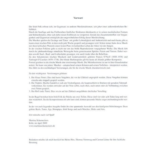 Holzschuh Verlag Irish Folk Music Accordion