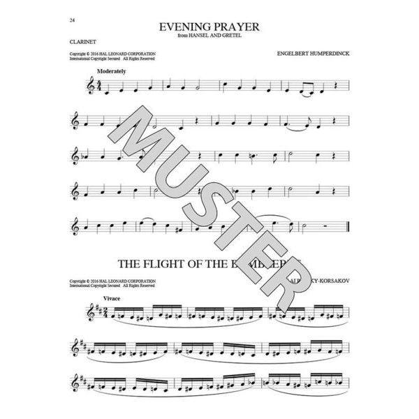 Hal Leonard 101 Classical Themes Clarinet