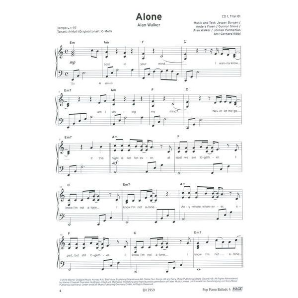 Hage Musikverlag Pop Piano Ballads 4