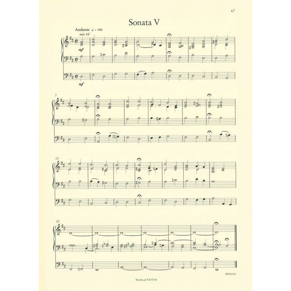 Breitkopf & Hrtel Mendelssohn Sechs Sonaten