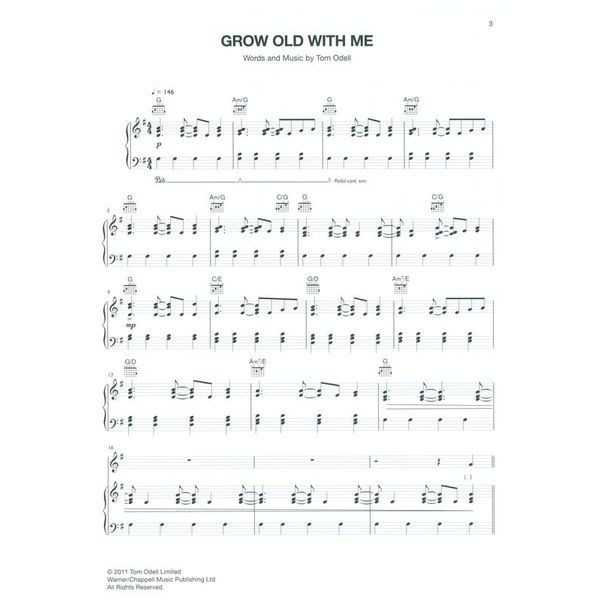 Faber Music Tom Odell Long Way Down