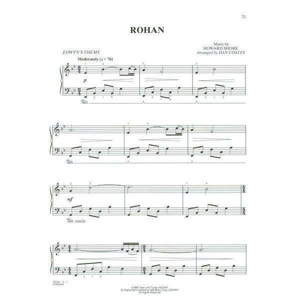 Alfred Music Publishing Lord Of The Rings 1-3 Easy