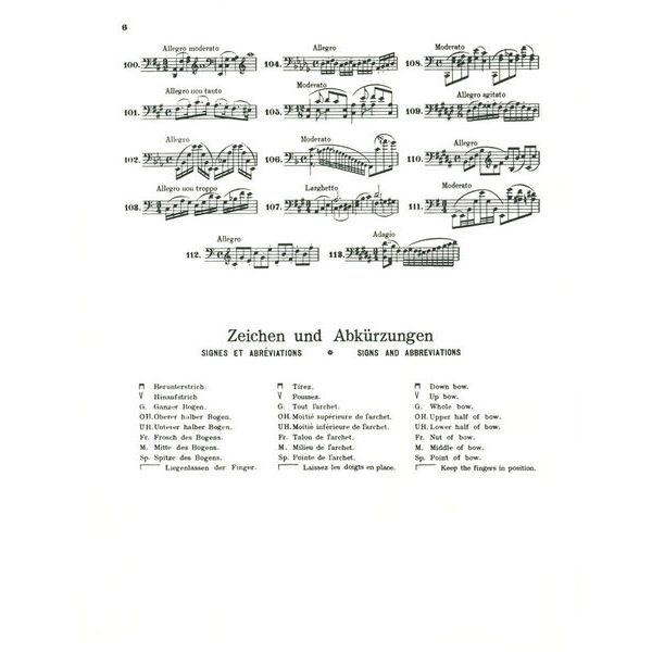 Edition Peters Dotzauer 113 Cello-Etüden 1