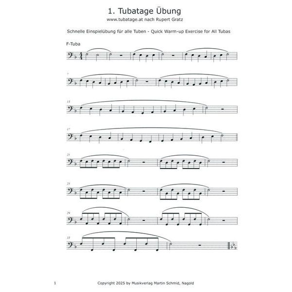 Martin Schmid Blechblsernoten Tuba-Total 2