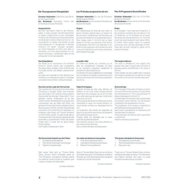 Editions Bim 76 progressive Klangetüden