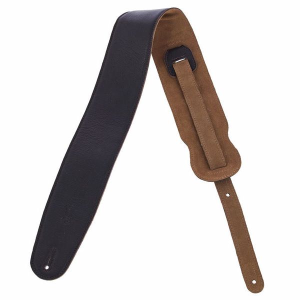 Levys Garment Leather Bass Strap DBR