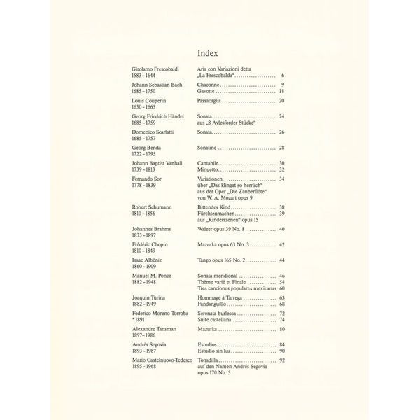 Schott Segovia Die Schönsten Stücke