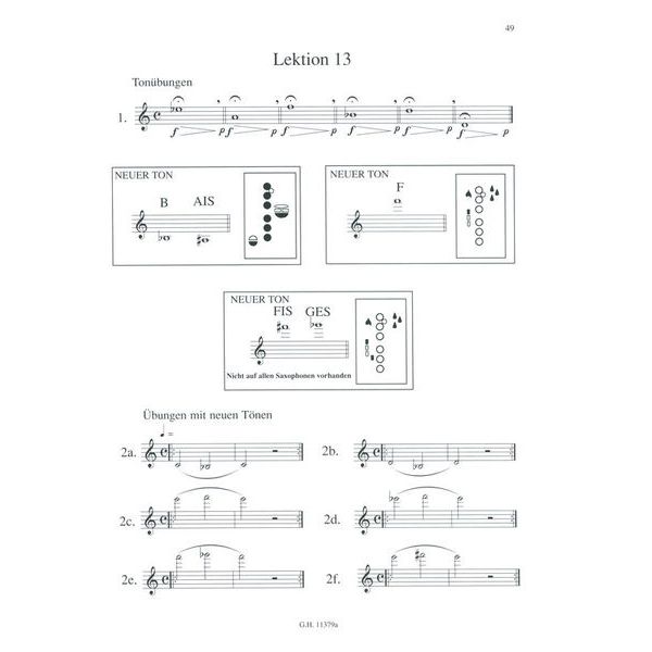 Edition Hug Iwan Roth Schule Saxophon 1