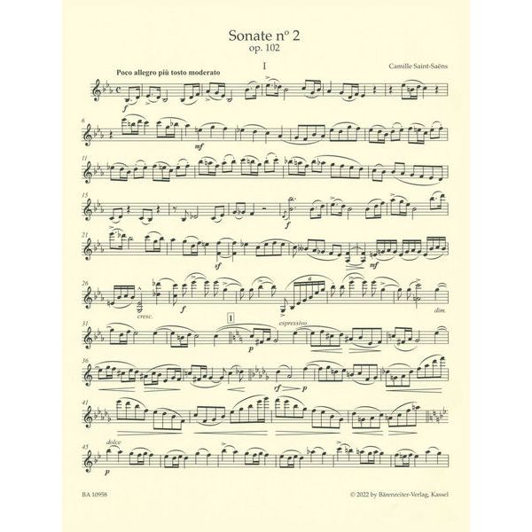 Brenreiter Saint-Sans Sonate Nr. 2