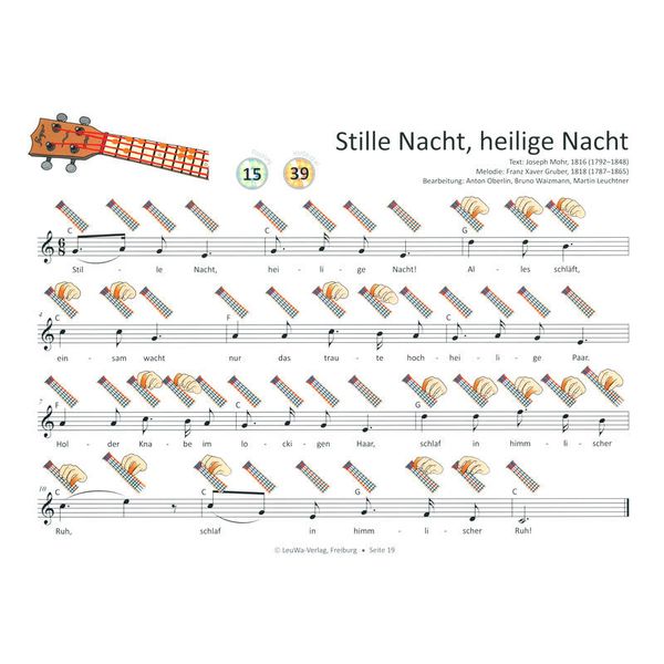 LeuWa-Verlag  24 Weihnachtslieder Ukulele