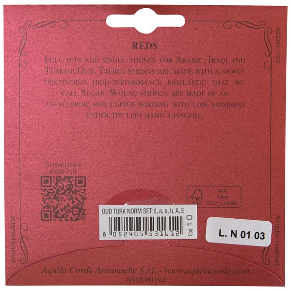 Aquila Red Series Turkish Oud Strings
