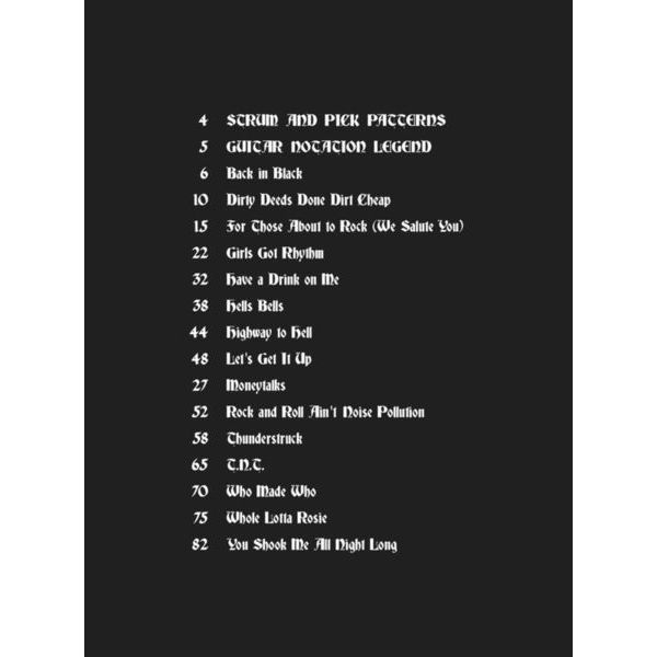 Hal Leonard AC/DC Easy Guitar Riffs