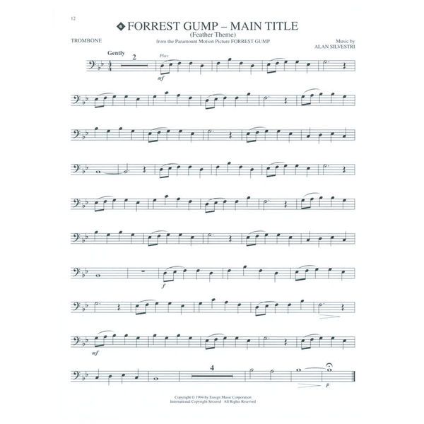 Hal Leonard Movie Hits Trombone