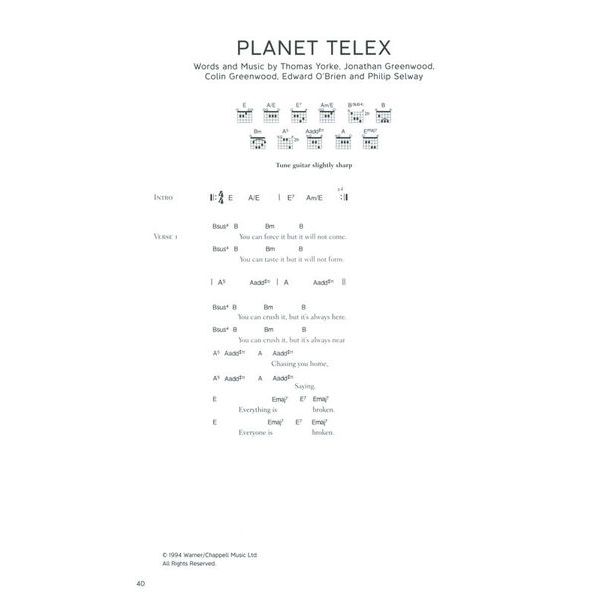 Faber Music Radiohead Complete