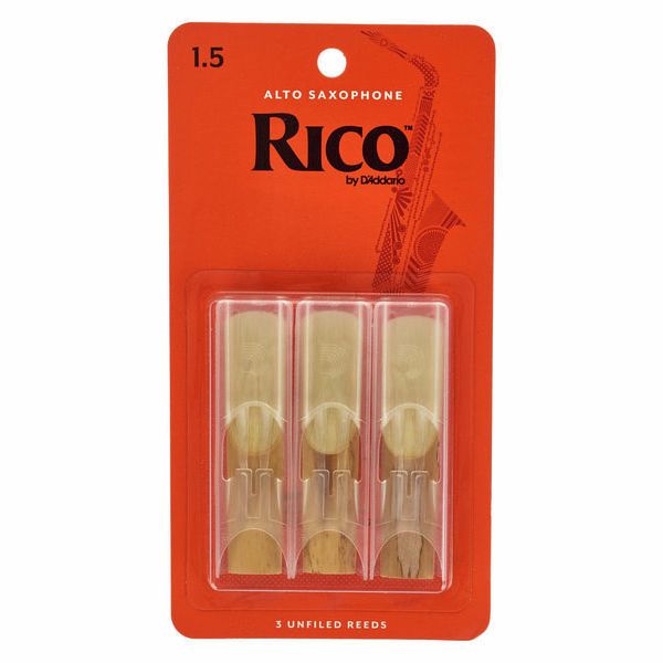 DAddario Woodwinds Rico Alto Sax 1.5 - 3-Pack