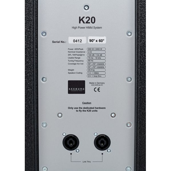 Seeburg Acoustic Line K 20 90°