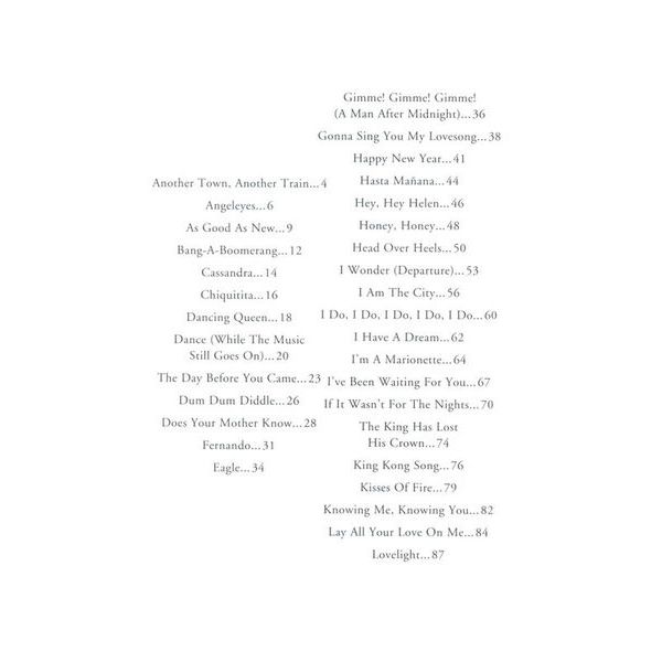 Wise Publications Little Black Book Abba