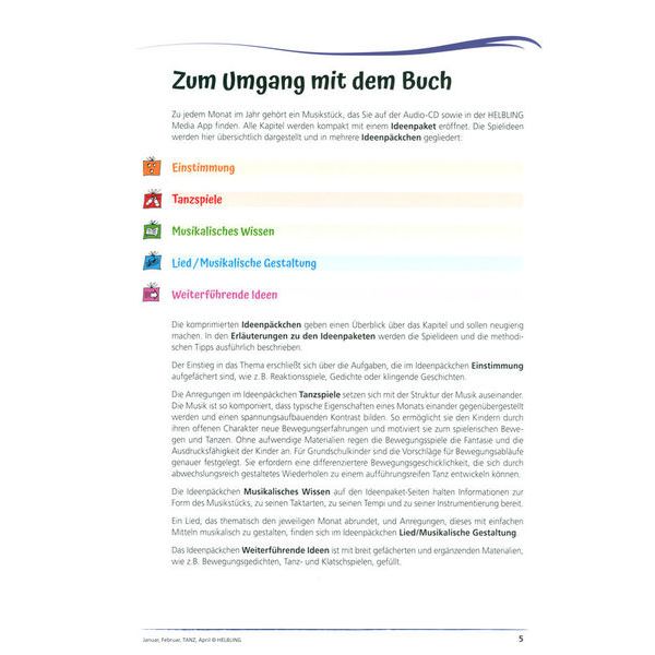 Helbling Verlag Januar, Februar, Tanz, April