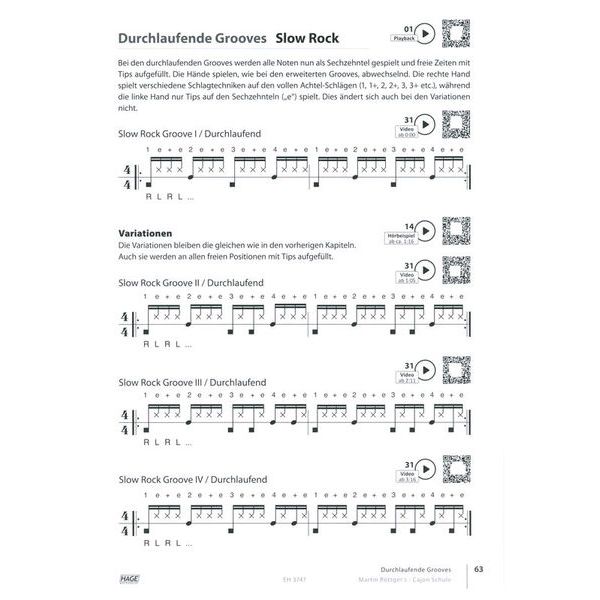 Hage Musikverlag Cajon Schule