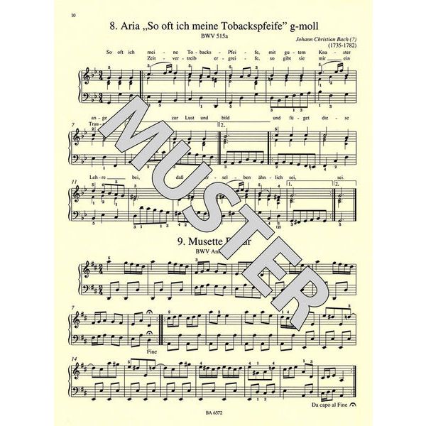 Brenreiter Bach Leichte Klavierstücke