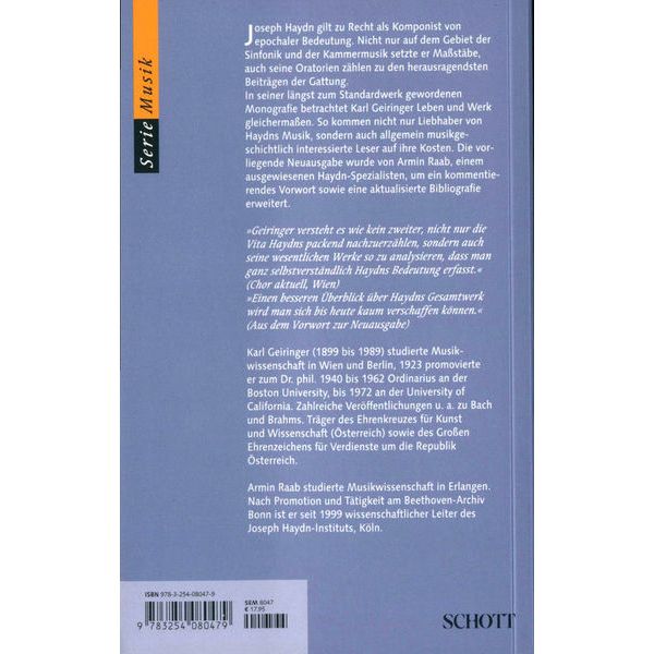 Schott Haydn Biographie