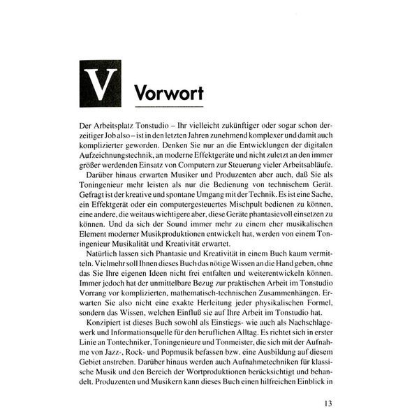 GC Carstensen Verlag Das Tonstudio Handbuch