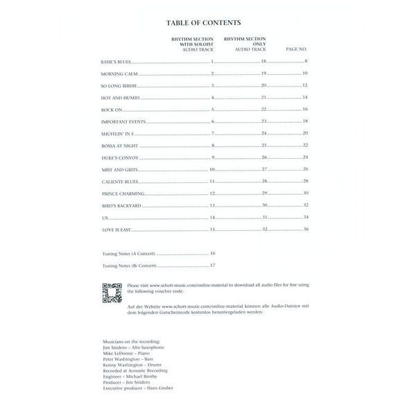 Advance Music Easy Jazz Conception 1 A-Sax