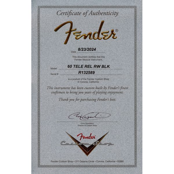 Fender 60 Tele BLK Relic