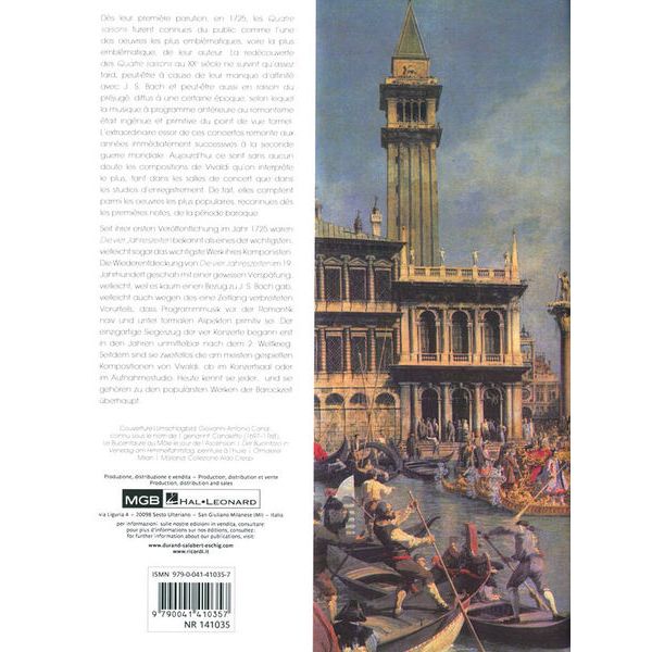 Ricordi Vivaldi Vier Jahreszeiten Pian