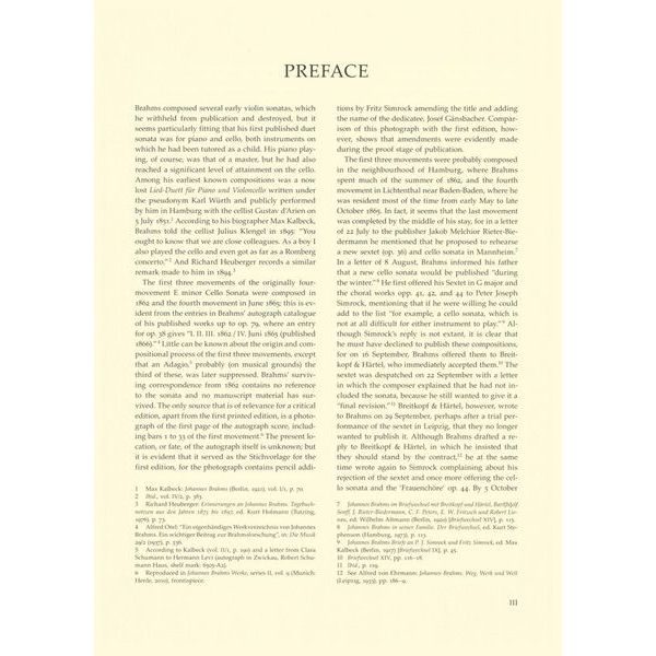 Brenreiter Brahms Cellosonate e-moll