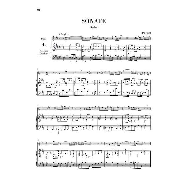 Henle Verlag Hndel Flötensonaten 1