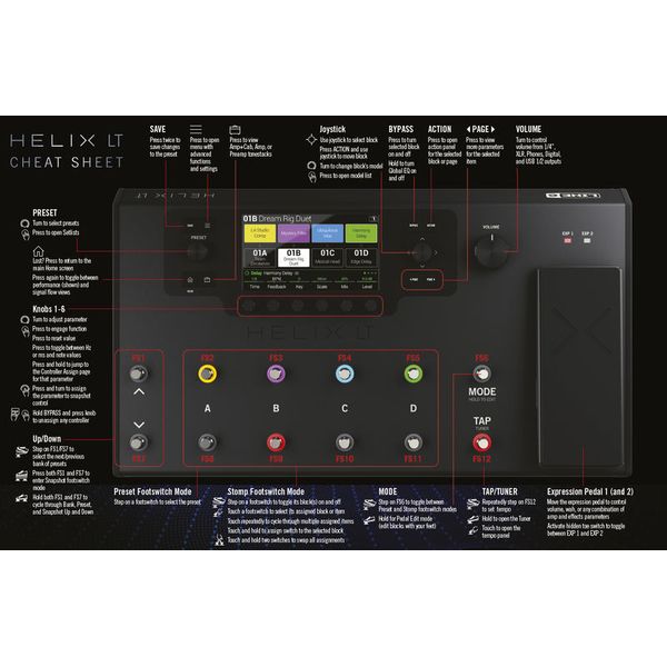 Line6 Helix LT Guitar Processor