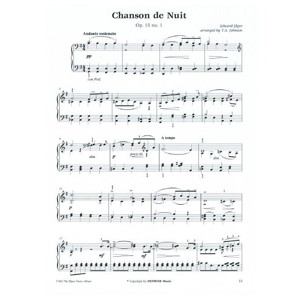 Fentone Music The Elgar Piano Album