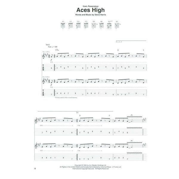 Hal Leonard Iron Maiden 25 Metal Master