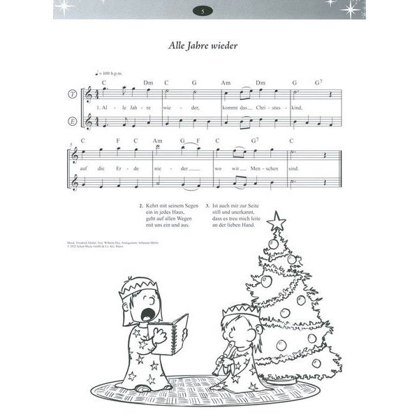 Schott Weihnachtslieder Blockflöte