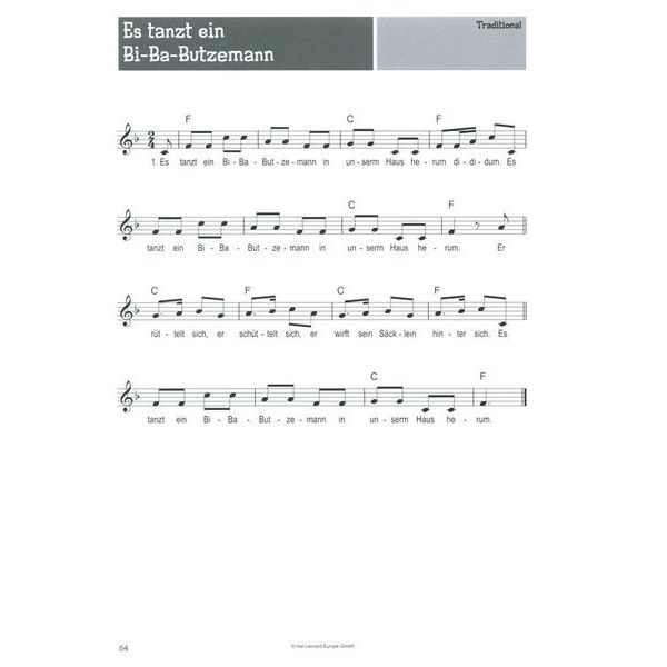 Bosworth 100 Kinderlieder Blockflöte