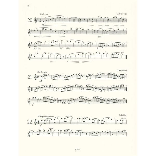 Editio Musica Budapest Ausgewhlte Etüden Flute 1