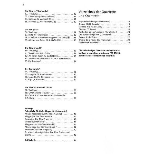 Schott Bassblockflötenschule