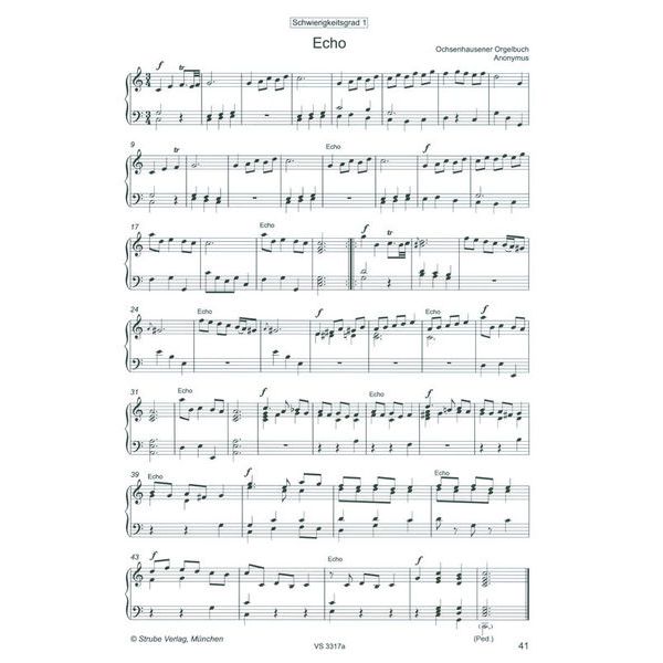 Strube Verlag Orgel spielen mit Hand und Fu