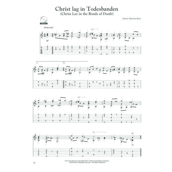 Cherry Lane Music Company 70 Bach Chorales Easy Guitar